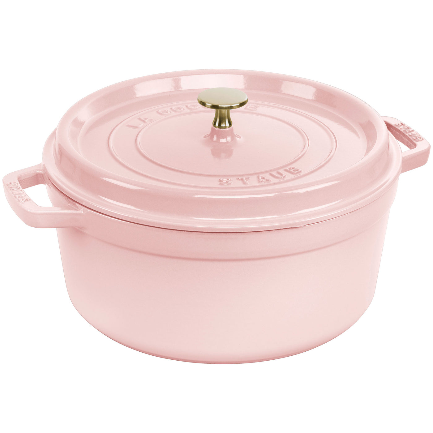 Staub Cast Iron Round Cocotte Oven 5.5-qt, Peony Pink