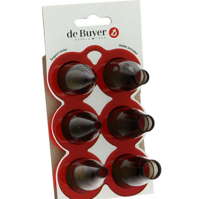 de Buyer 6-Piece Piping Nozzles, Plain UNI - Kitchen Universe