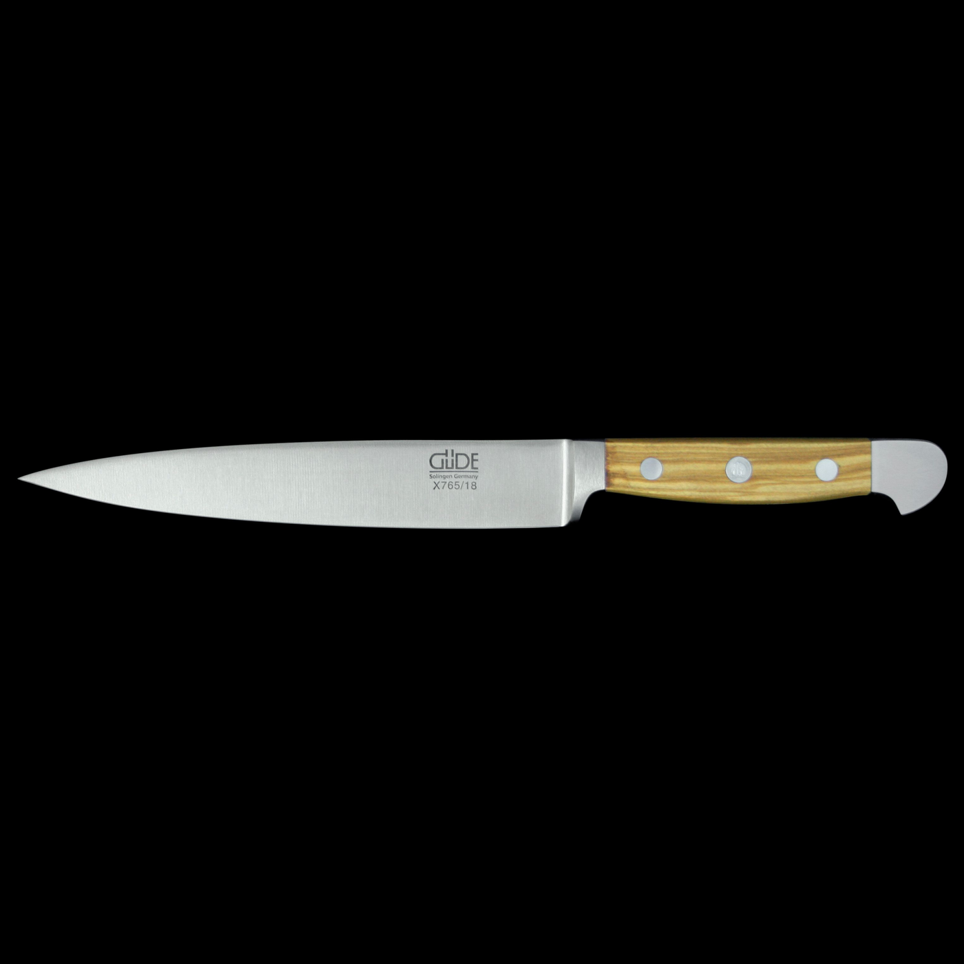 Gude Alpha Olive Flexible Fillet Knife With Olivewood Handle, 7-in - Kitchen Universe