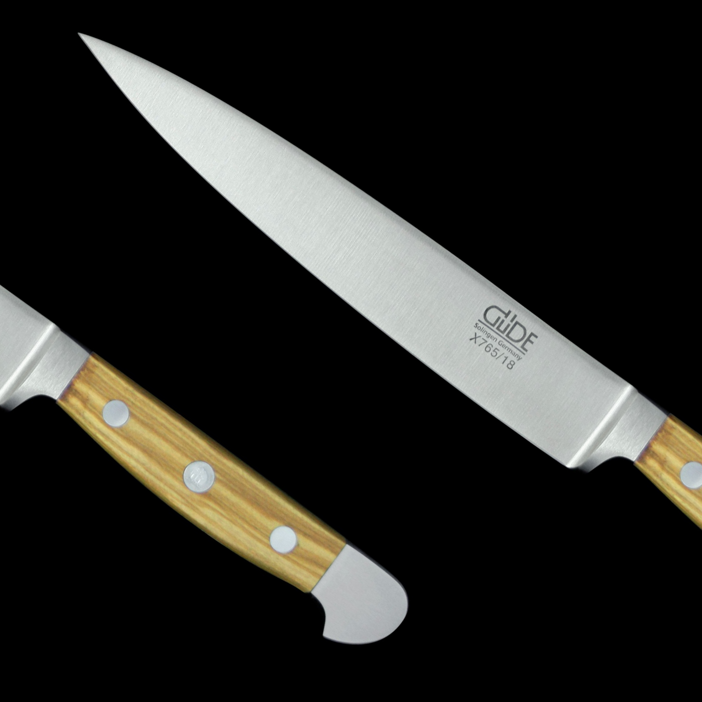 Gude Alpha Olive Flexible Fillet Knife With Olivewood Handle, 7-in - Kitchen Universe