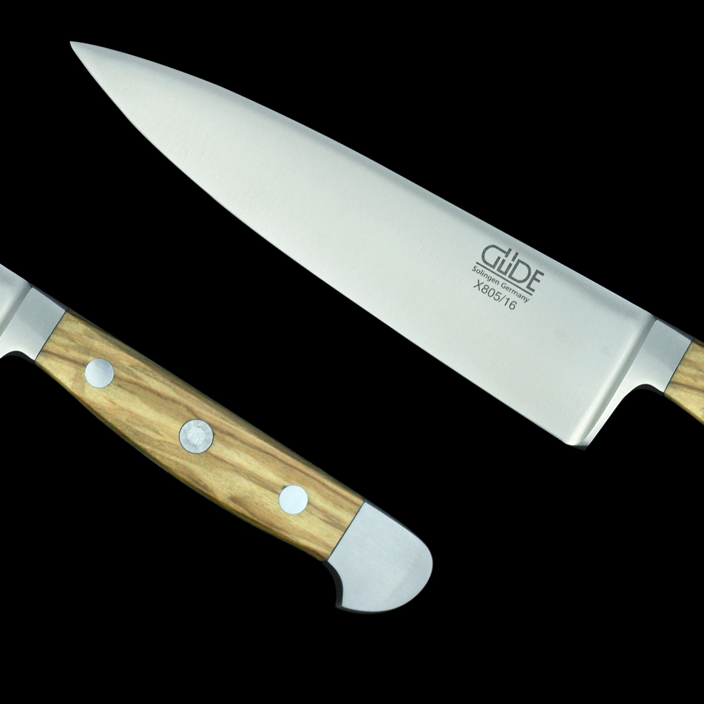 Gude Alpha Olive Chef's Knife With Olivewood Handle, 6-in - Kitchen Universe