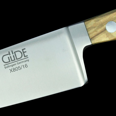 Gude Alpha Olive Chef's Knife With Olivewood Handle, 6-in - Kitchen Universe