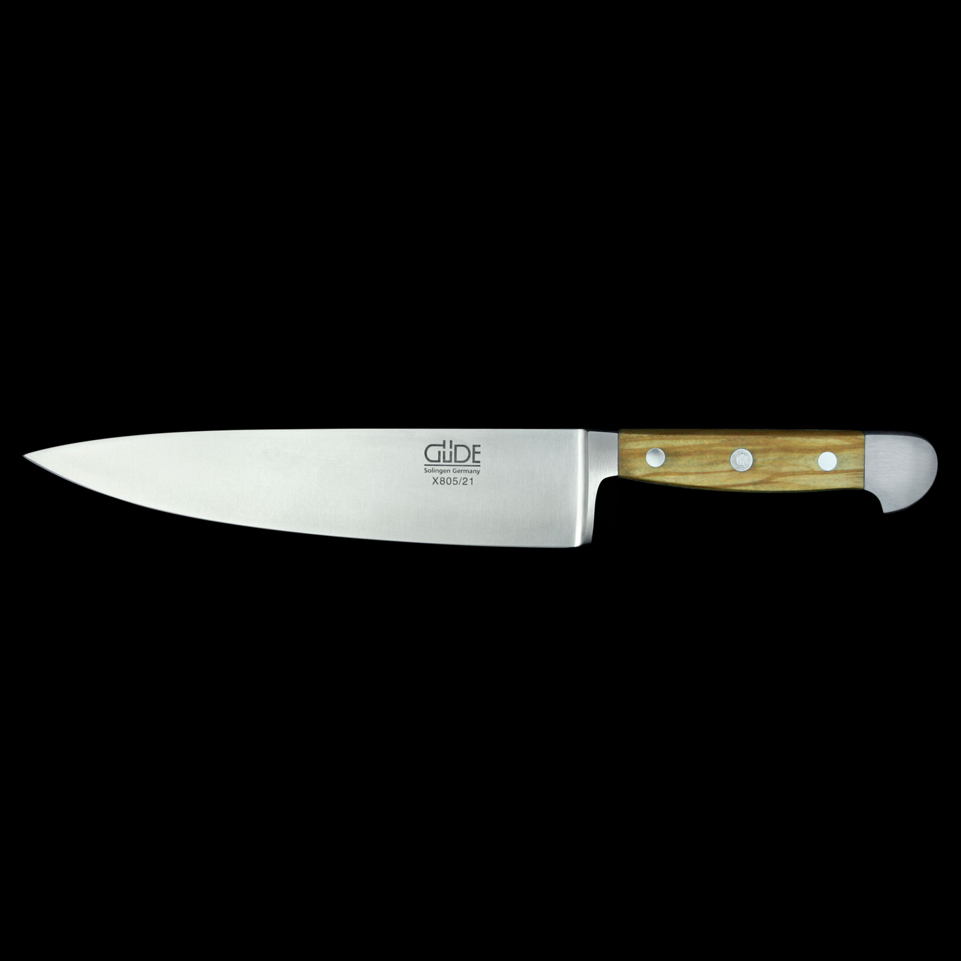 Gude Alpha Olive Chef's Knife With Olivewood Handle, 8-in - Kitchen Universe