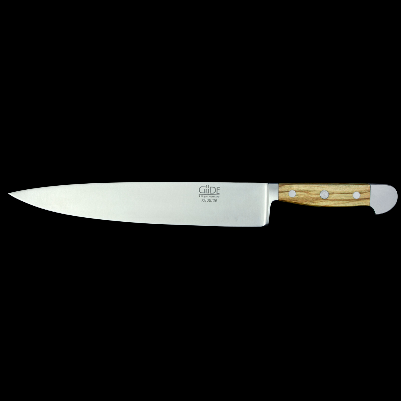 Gude Alpha Olive Chef's Knife With Olivewood Handle, 10-in - Kitchen Universe