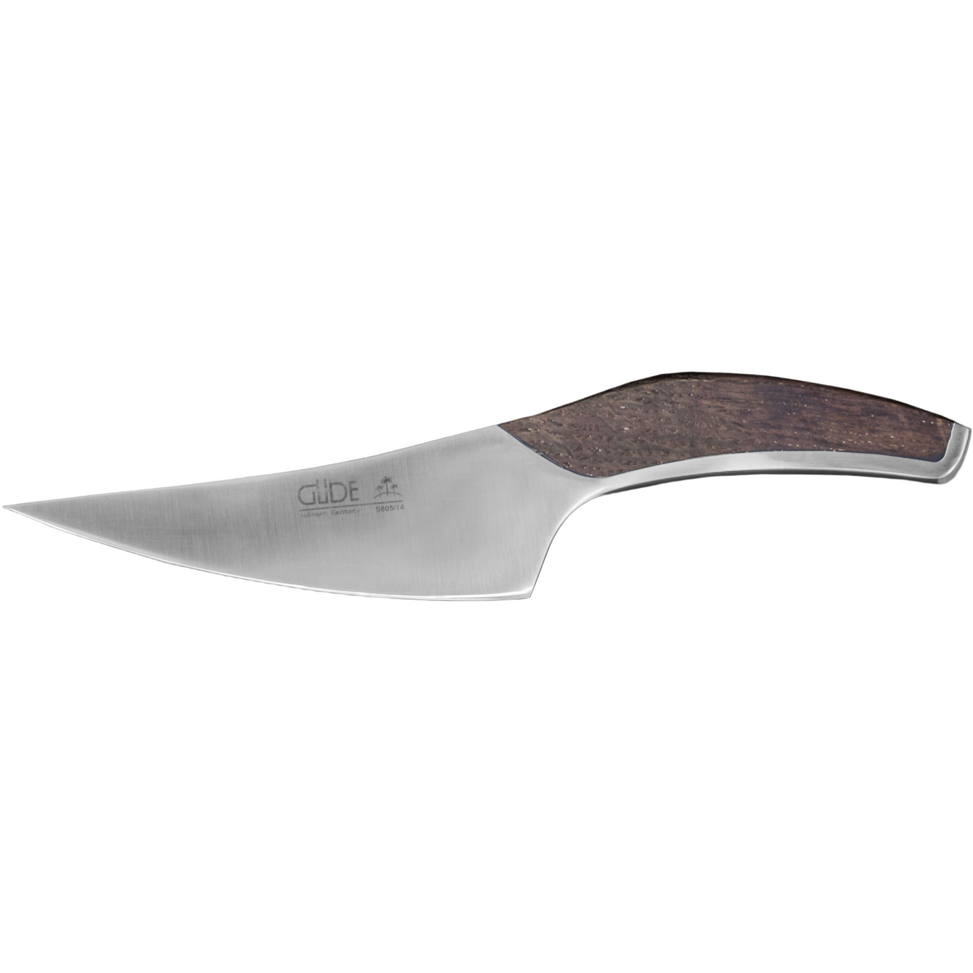 Gude Synchros Utility Knife With Smoked Oakwood Handle, 5-In - Kitchen Universe