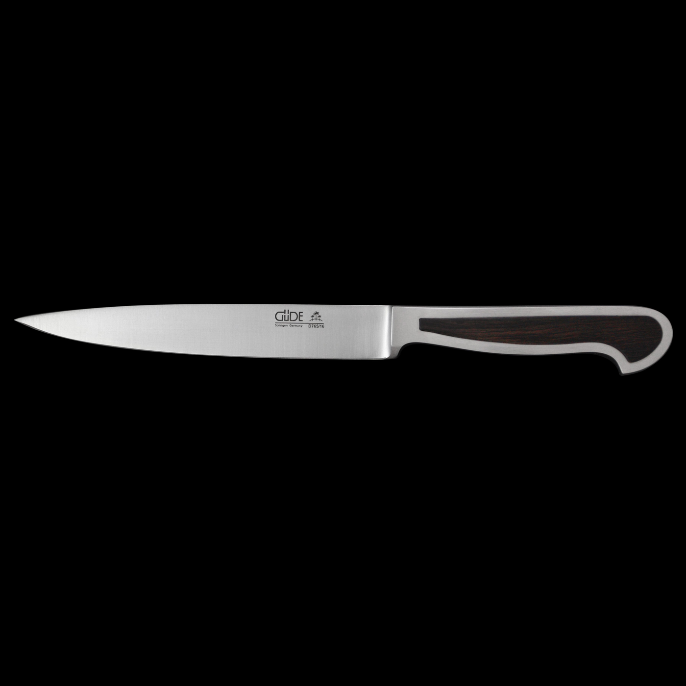 Gude Delta Slicing Knife With African Black Wood Handle, 6-in - Kitchen Universe