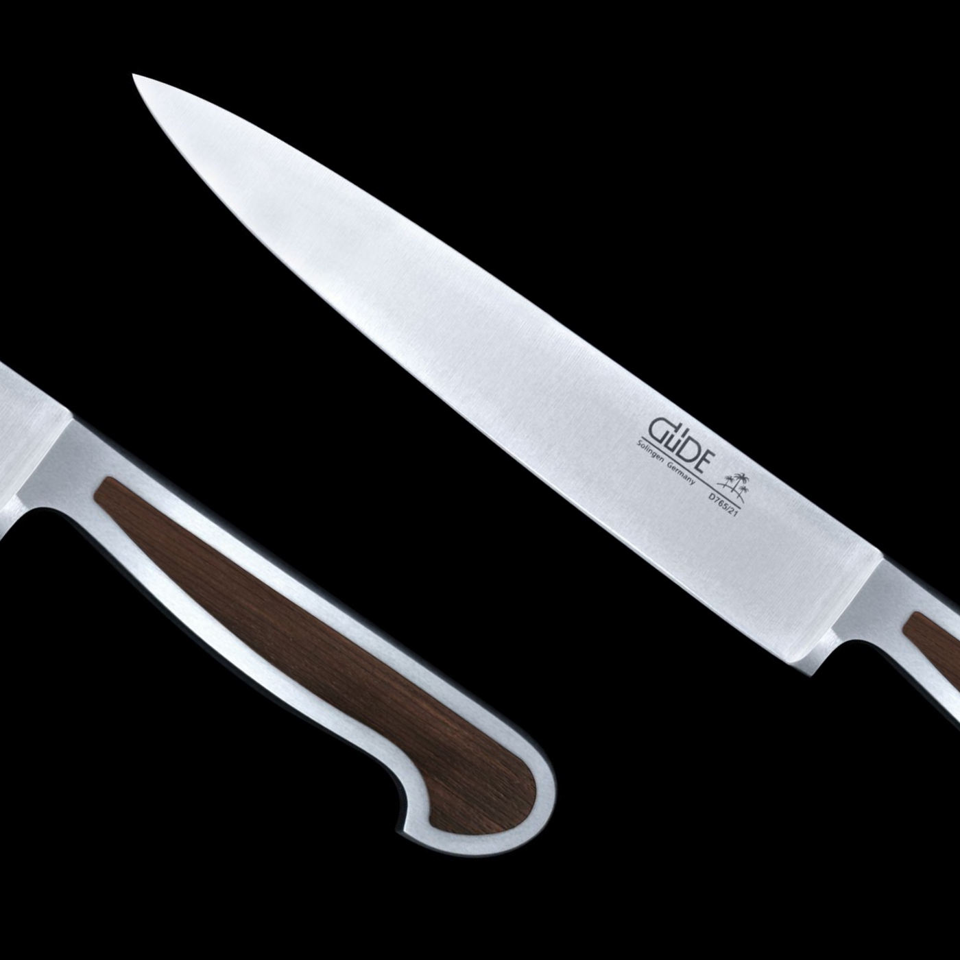 Gude Delta Slicing Knife With African Black Wood Handle, 8-in - Kitchen Universe