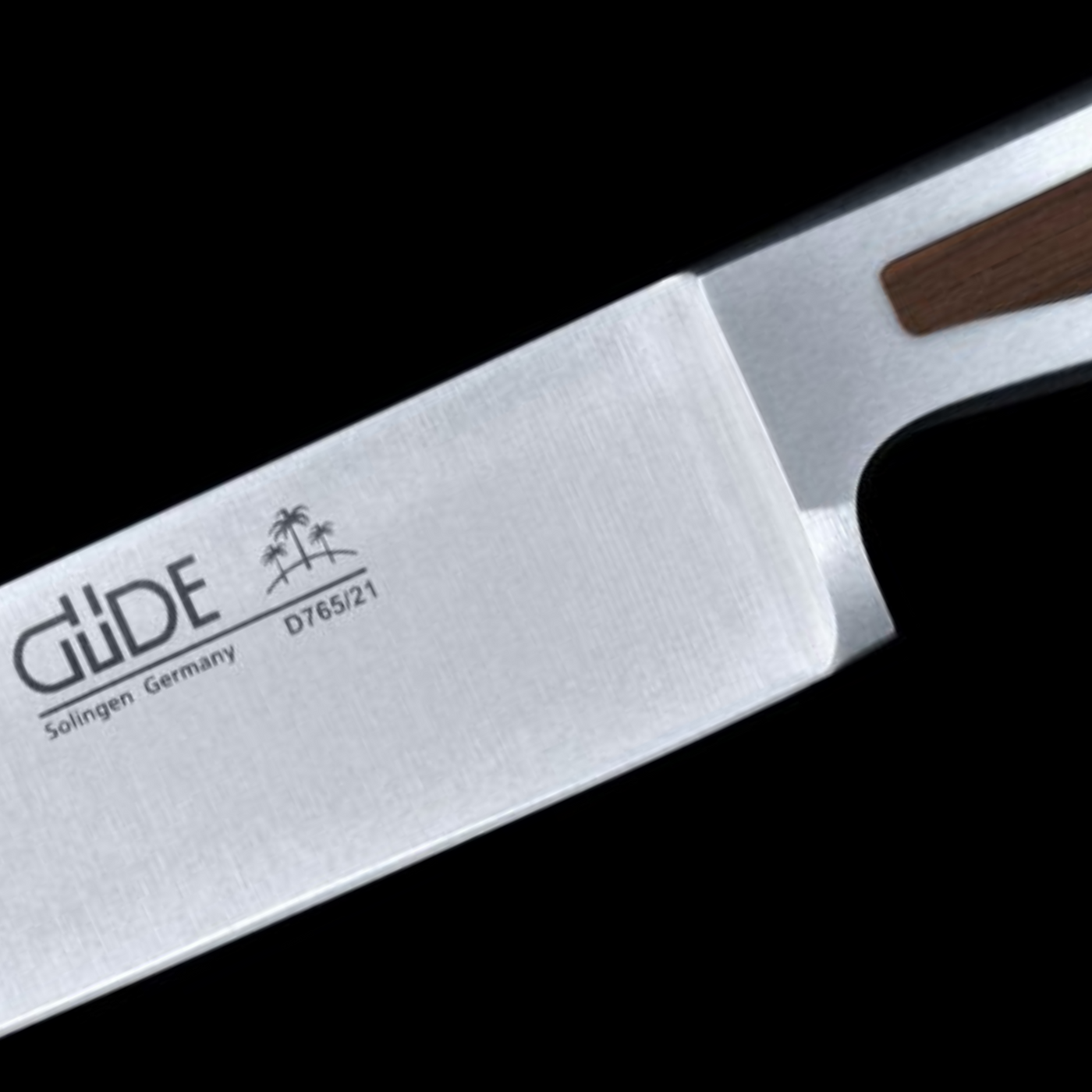 Gude Delta Slicing Knife With African Black Wood Handle, 8-in - Kitchen Universe