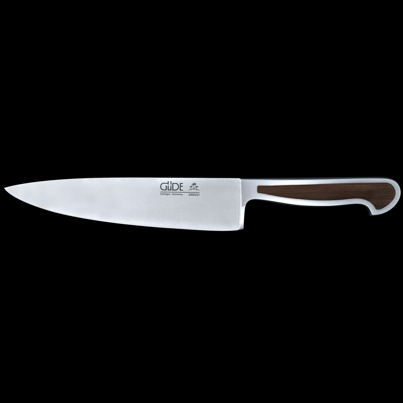 Gude Delta Chef's Knife With African Black Wood Handle, 8-in - Kitchen Universe