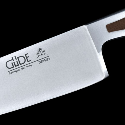 Gude Delta Chef's Knife With African Black Wood Handle, 8-in - Kitchen Universe