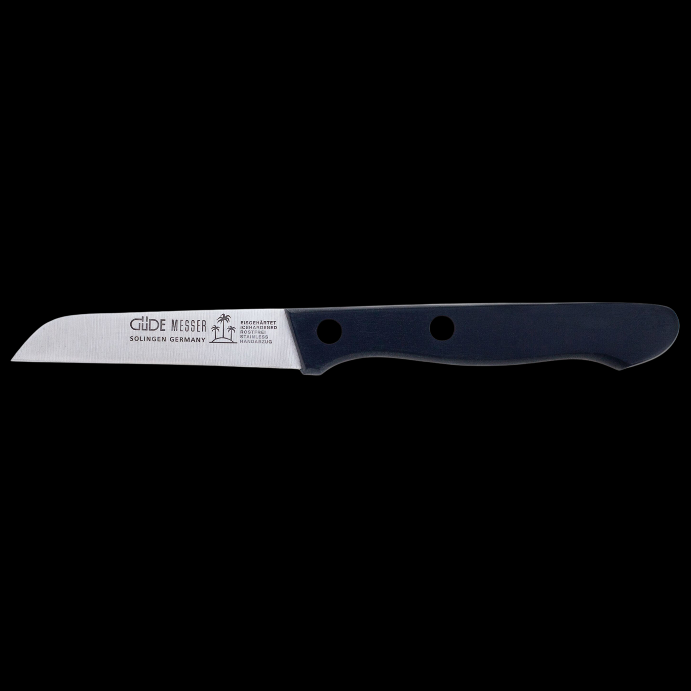 Gude Beta Utility Knife With Black Hostaform Handle, 2-In - Kitchen Universe