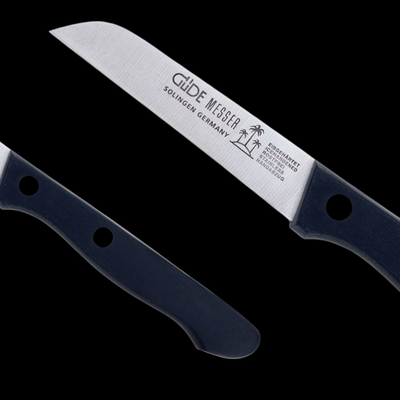 Gude Beta Utility Knife With Black Hostaform Handle, 3-In - Kitchen Universe