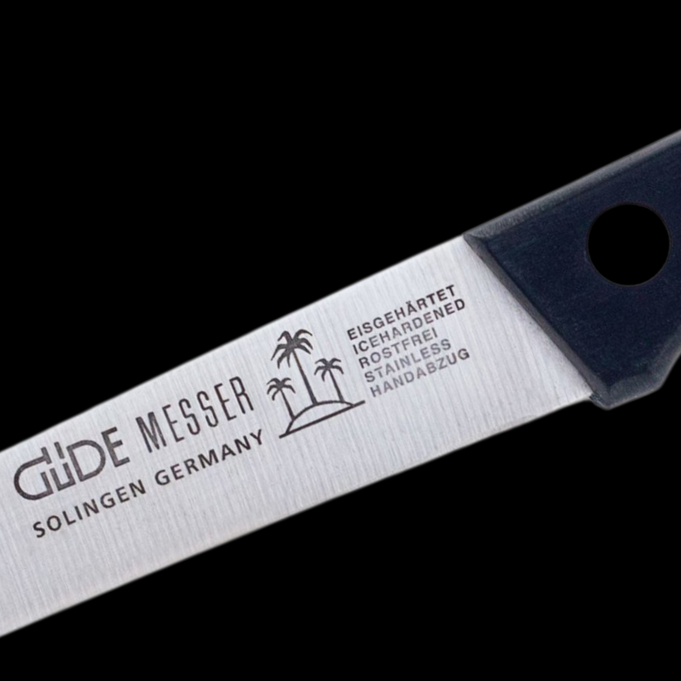 Gude Beta Utility Knife With Black Hostaform Handle, 2-In - Kitchen Universe