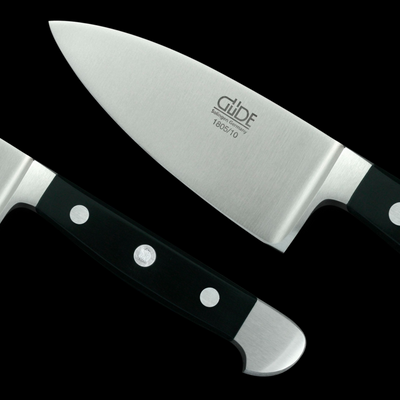 Gude Alpha Hard Cheese Knife With Black Hostaform Handle, 3-in - Kitchen Universe