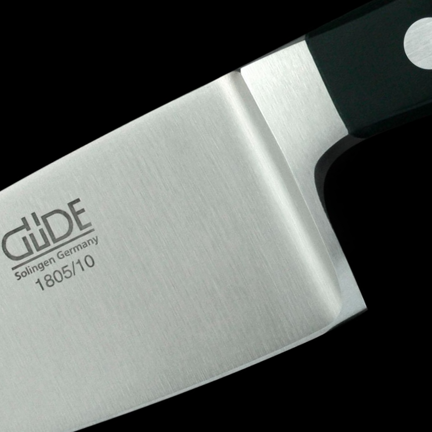 Gude Alpha Hard Cheese Knife With Black Hostaform Handle, 3-in - Kitchen Universe