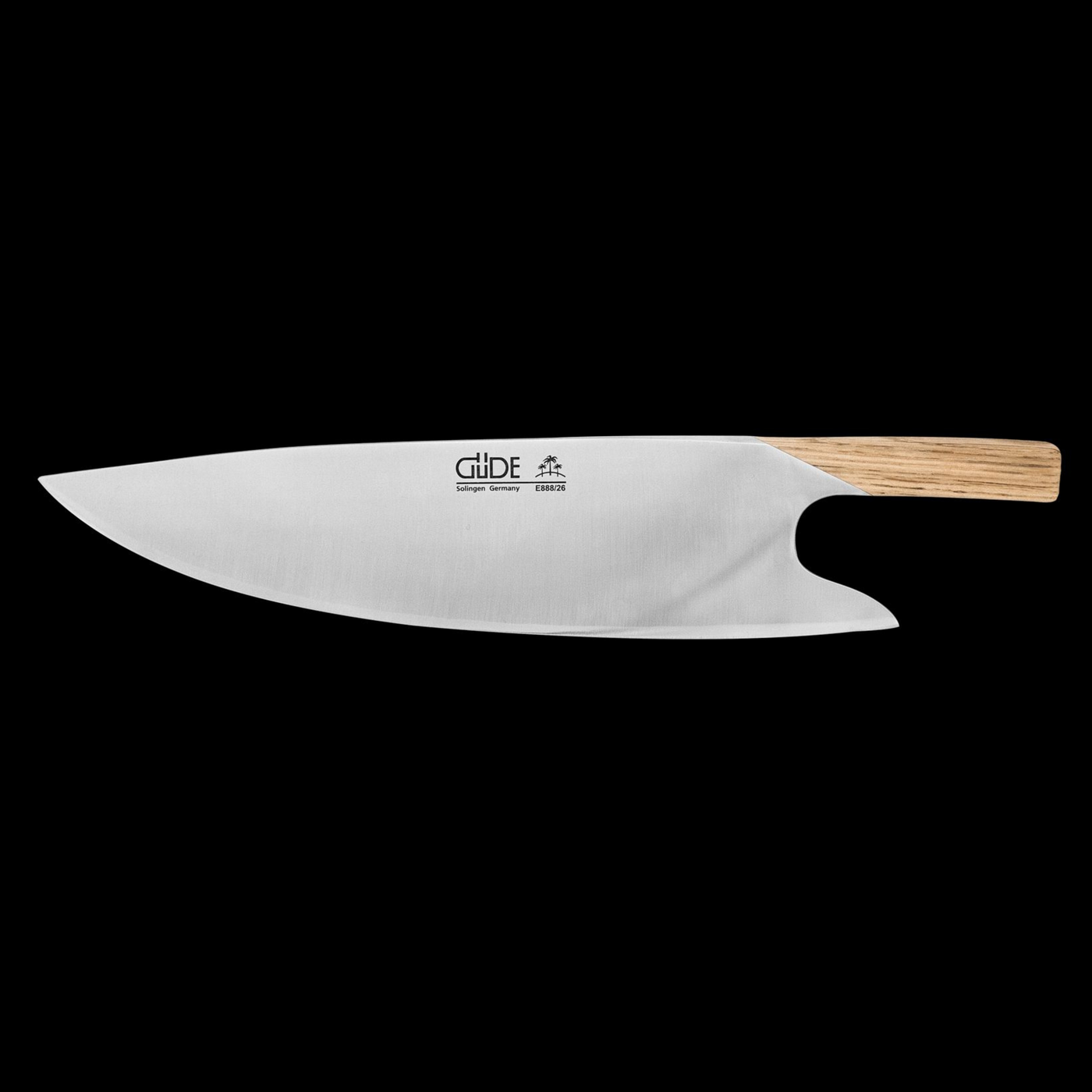 Gude Multi-Use Chef's  Knife Witrh Oak Wood Handle, 10-in. - Kitchen Universe