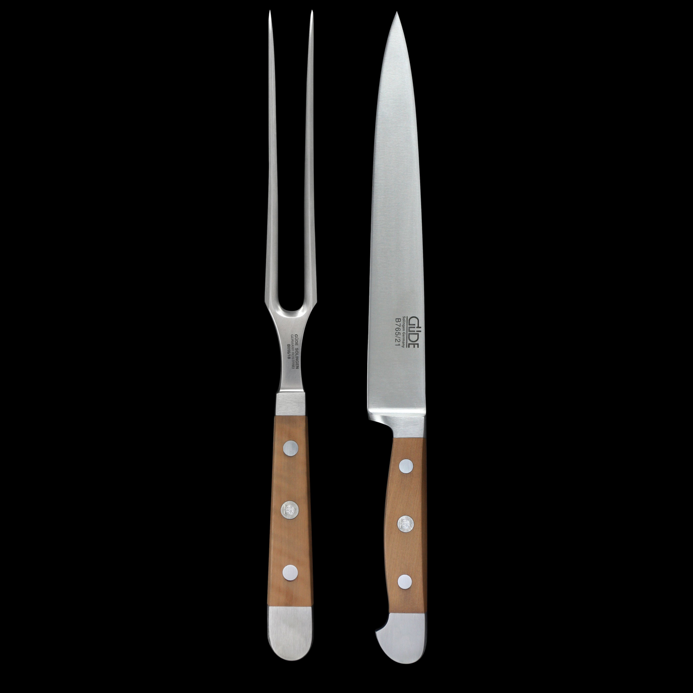 Gude Alpha Pear Carving Set 2-Piece With Pearwood Handle - Kitchen Universe