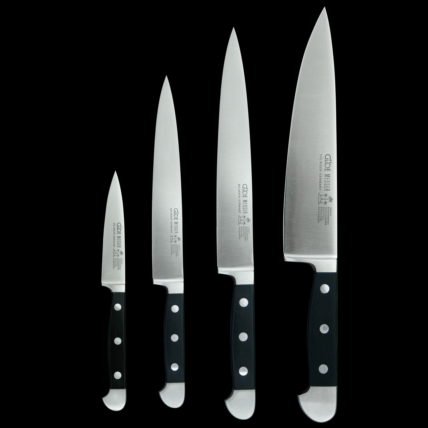 Gude Alpha Series Set 4-Piece With Black Hostaform Handle - Kitchen Universe