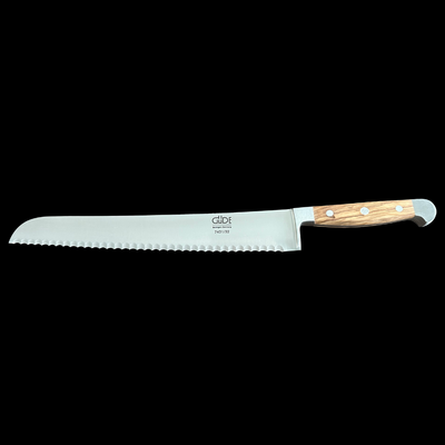 Gude Series High Carbon Bread Knife With Italian Oak Wood Handle, 12-in - Kitchen Universe