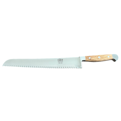 Gude Series High Carbon Bread Knife With Italian Oak Wood Handle, 12-in - Kitchen Universe