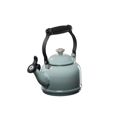 Le Creuset Enamel On Steel Demi Kettle With Stainless Steel Knob, 1.25 quart, Sea Salt - Kitchen Universe