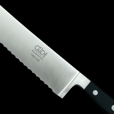 Gude Alpha Bread Knife With Black Hostaform Handle, 12-in - Kitchen Universe