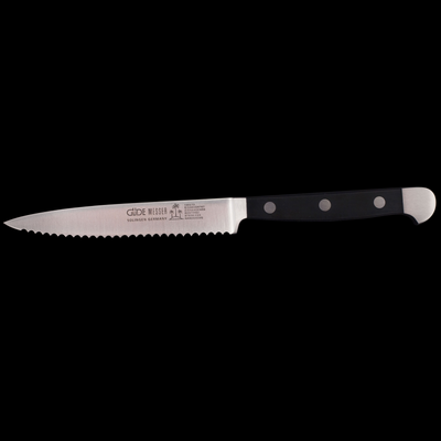 Gude Alpha Tomato Knife With Black Hostaform Handle, 5-in - Kitchen Universe