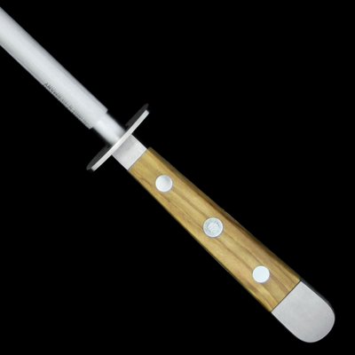 Gude Alpha Olive Sharpening Steel With Olivewood Handle, 10-in - Kitchen Universe