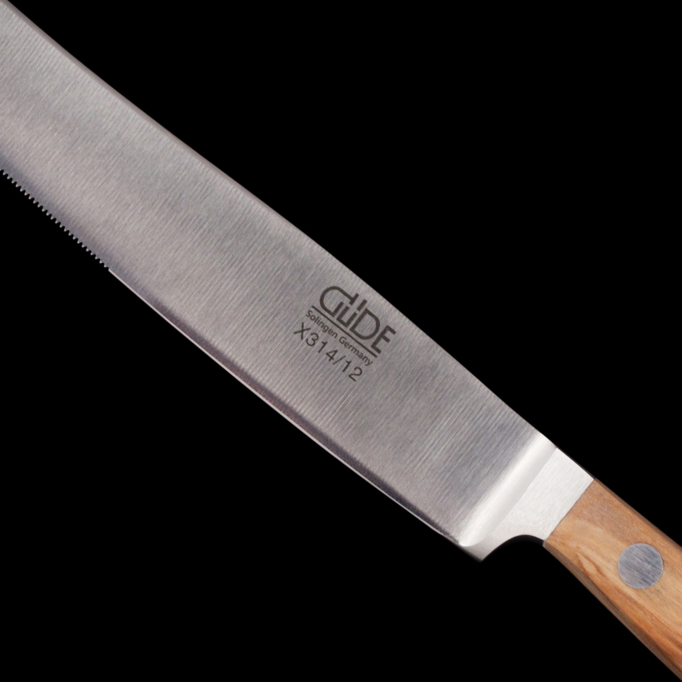 Gude Alpha Steak Knife With Olivewood Handle, 2-In - Kitchen Universe