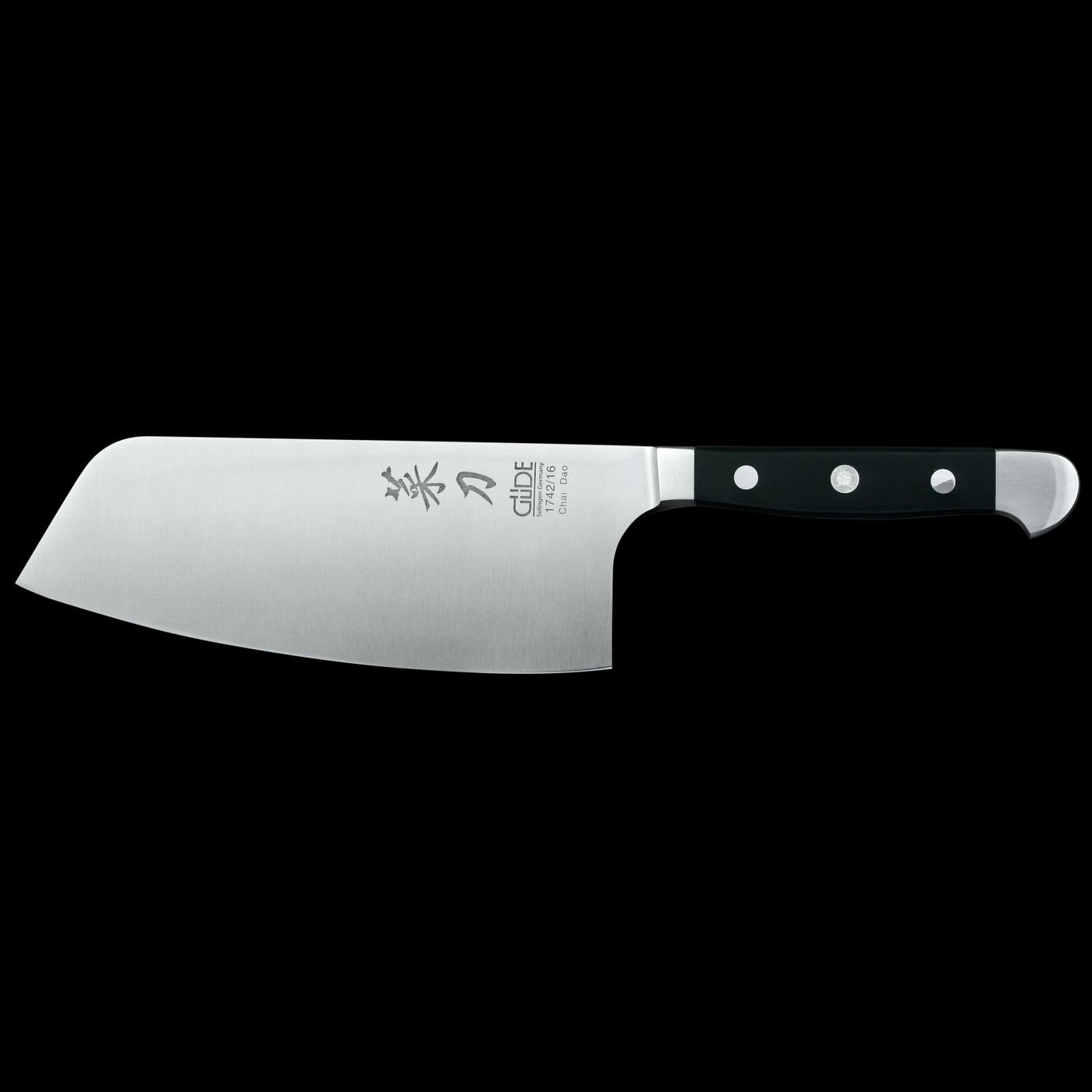 Gude Alpha Chinese Chef's Knife With Black Hostaform Handle, 6-in. - Kitchen Universe