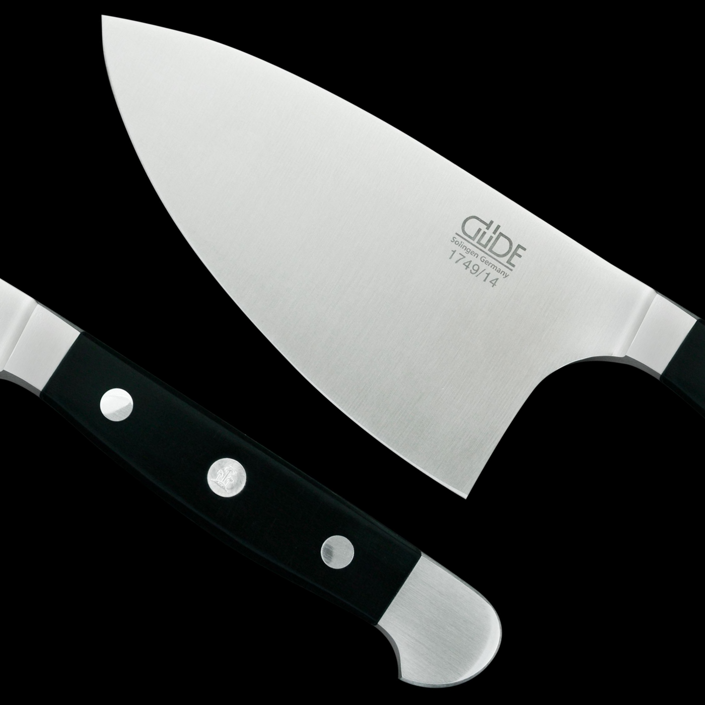 Gude Alpha Herb Knife With Black Hostaform Handle, 5-in - Kitchen Universe