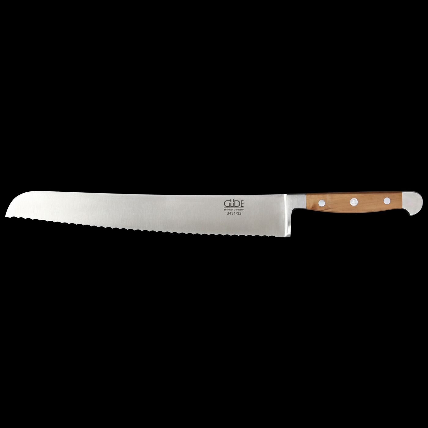 Gude Alpha Pear Bread Knife With Pearwood Handle, 12-In - Kitchen Universe