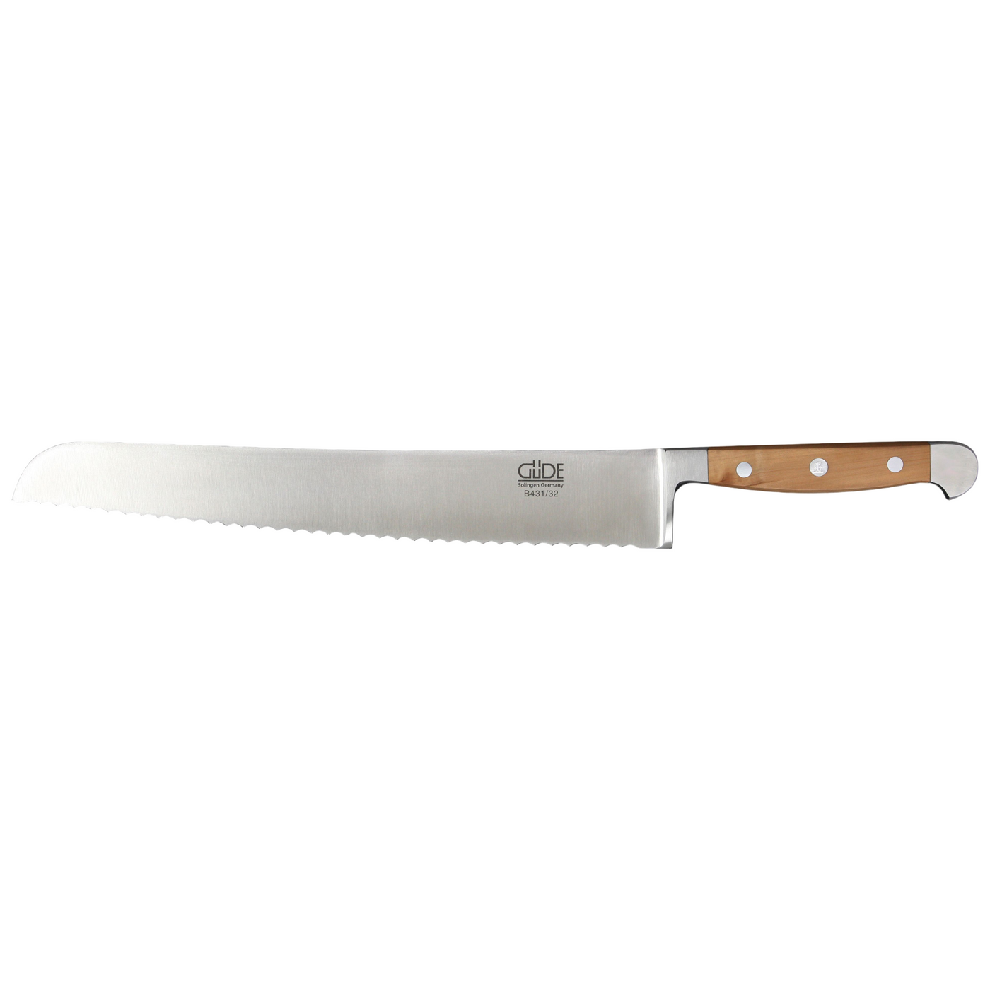 Gude Alpha Pear Bread Knife With Pearwood Handle, 12-In - Kitchen Universe