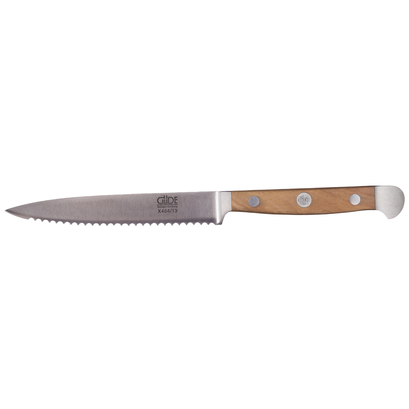 Gude Alpha Olive Tomato Knife With Olivewood Handle, 5-in. - Kitchen Universe