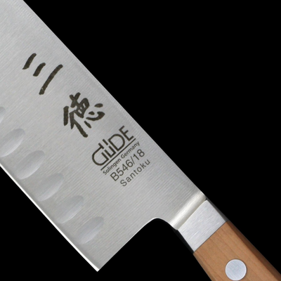 Gude Alpha Pear Santoku Knife With Pearwood Handle, 7-In - Kitchen Universe