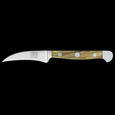 Gude Alpha Beak Knife With Olivewood Handle, 2-In - Kitchen Universe