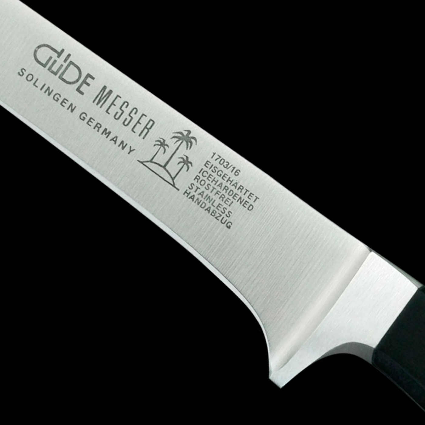Gude Alpha Series Boning Knife With Black Hostaform Handle, 6.5-in. - Kitchen Universe