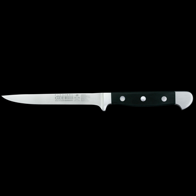Gude Alpha Flexible Boning Knife With Black Hostaform Handle, 5-in - Kitchen Universe