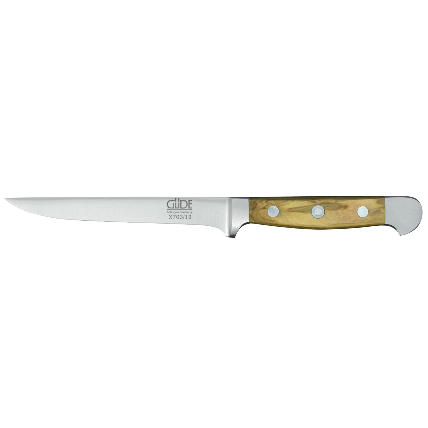 Gude Alpha Olive Flexible Boning Knife With Olivewood Handle, 5-in - Kitchen Universe