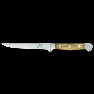 Gude Alpha Olive Flexible Boning Knife With Olivewood Handle, 5-in - Kitchen Universe