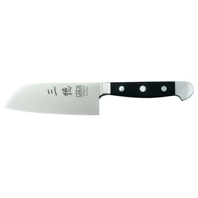 Gude Alpha Santoku Knife With Black Hostaform Handle, 5-in - Kitchen Universe