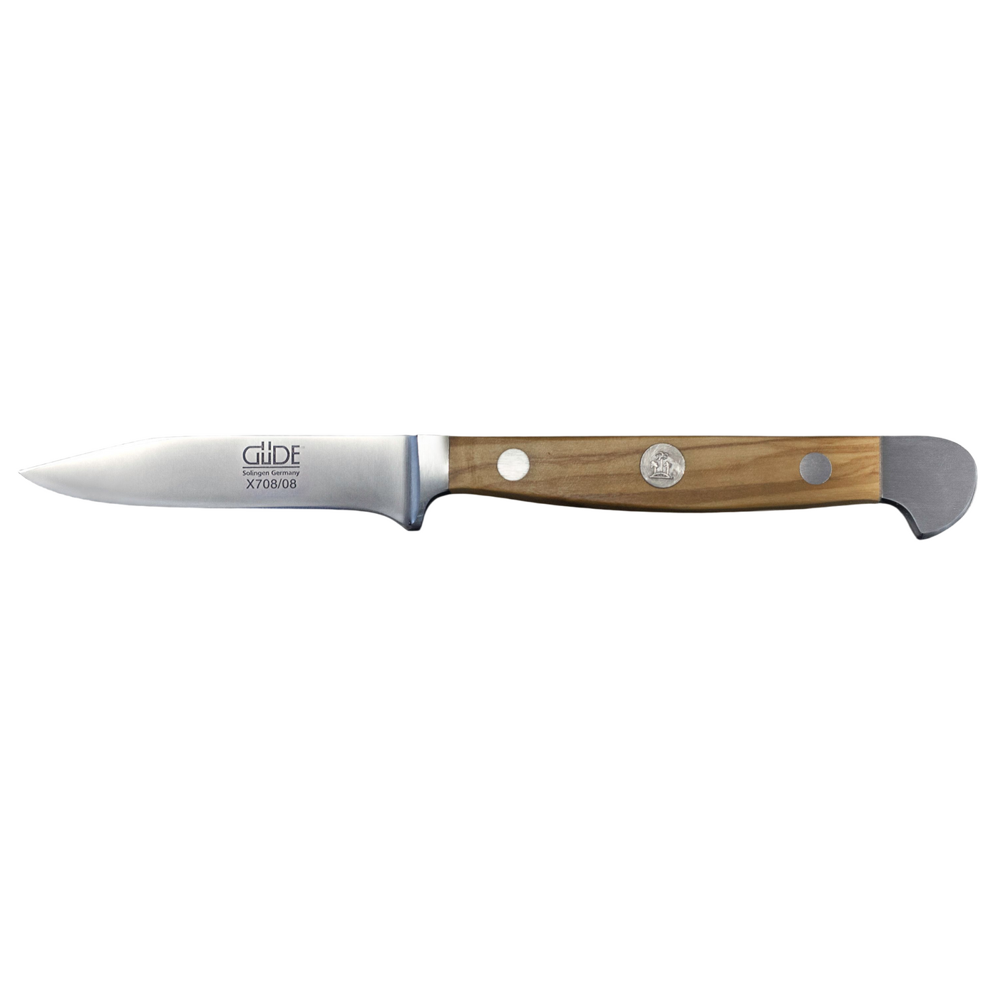 Gude Alpha Olive Utility Knife With Olivewood Handle, 3-in - Kitchen Universe