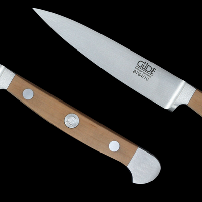 Gude Alpha Pear Paring Knife With Pearwood Handle, 4-In - Kitchen Universe