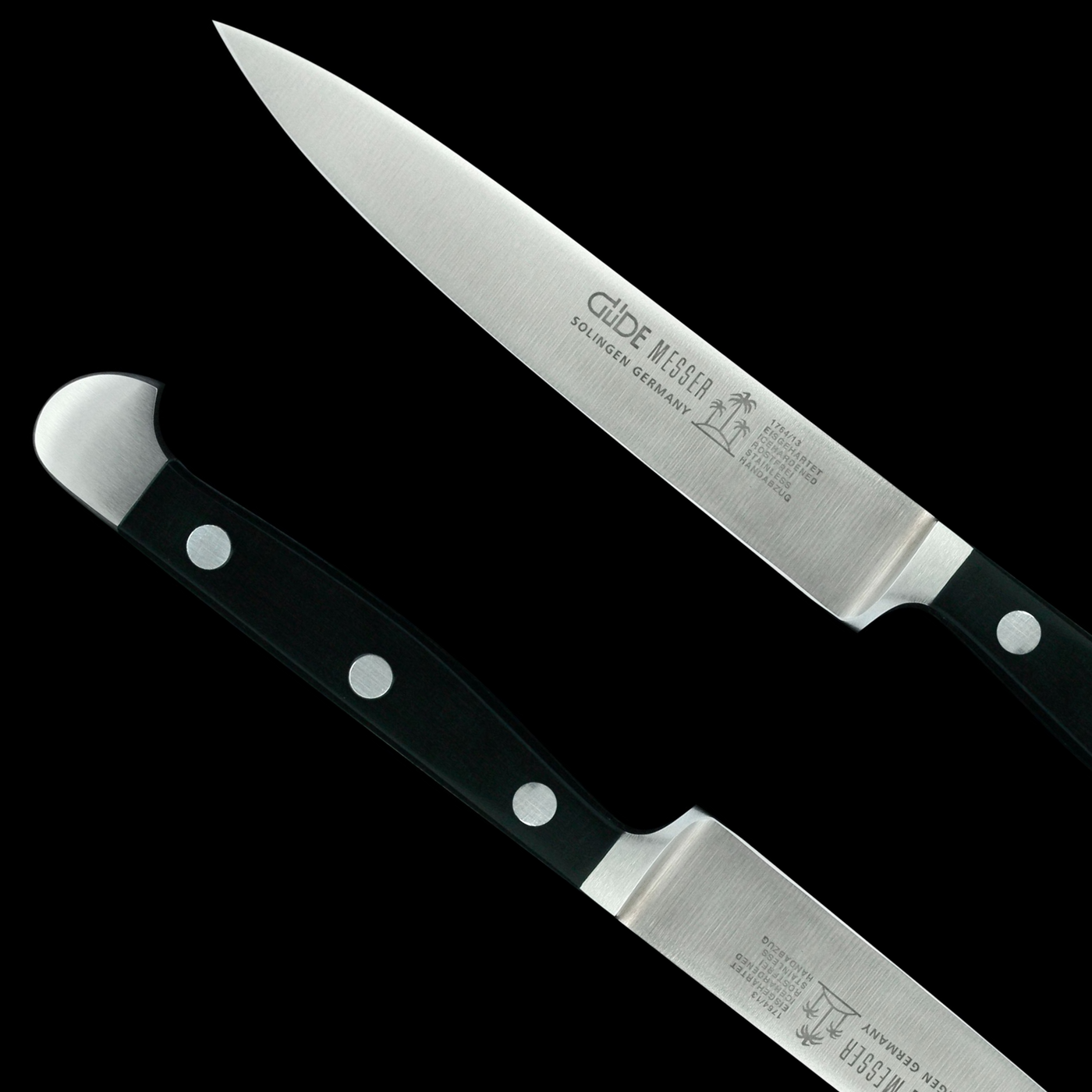 Gude Alpha Carving Knife With Black Hostaform Handle, 8-in - Kitchen Universe