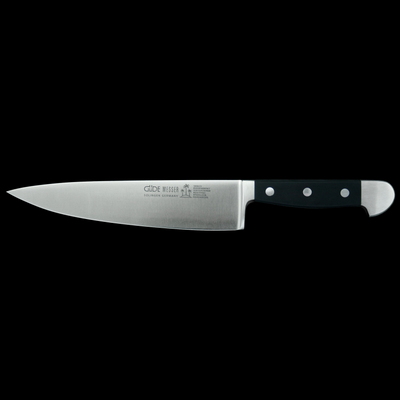 Gude Alpha Chef's Knife With Black Hostaform Handle, 8-in - Kitchen Universe