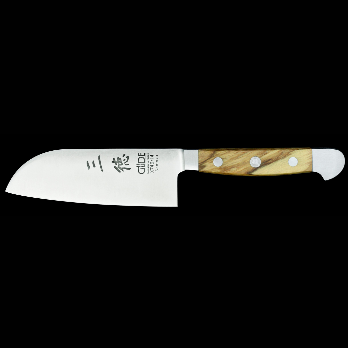 Gude Alpha Olive Santoku Knife With Olivewood Handle, 5-in. - Kitchen Universe
