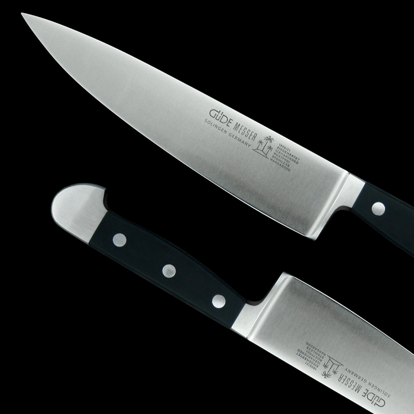 Gude Alpha Chef's Knife With Black Hostaform Handle, 10-in. - Kitchen Universe