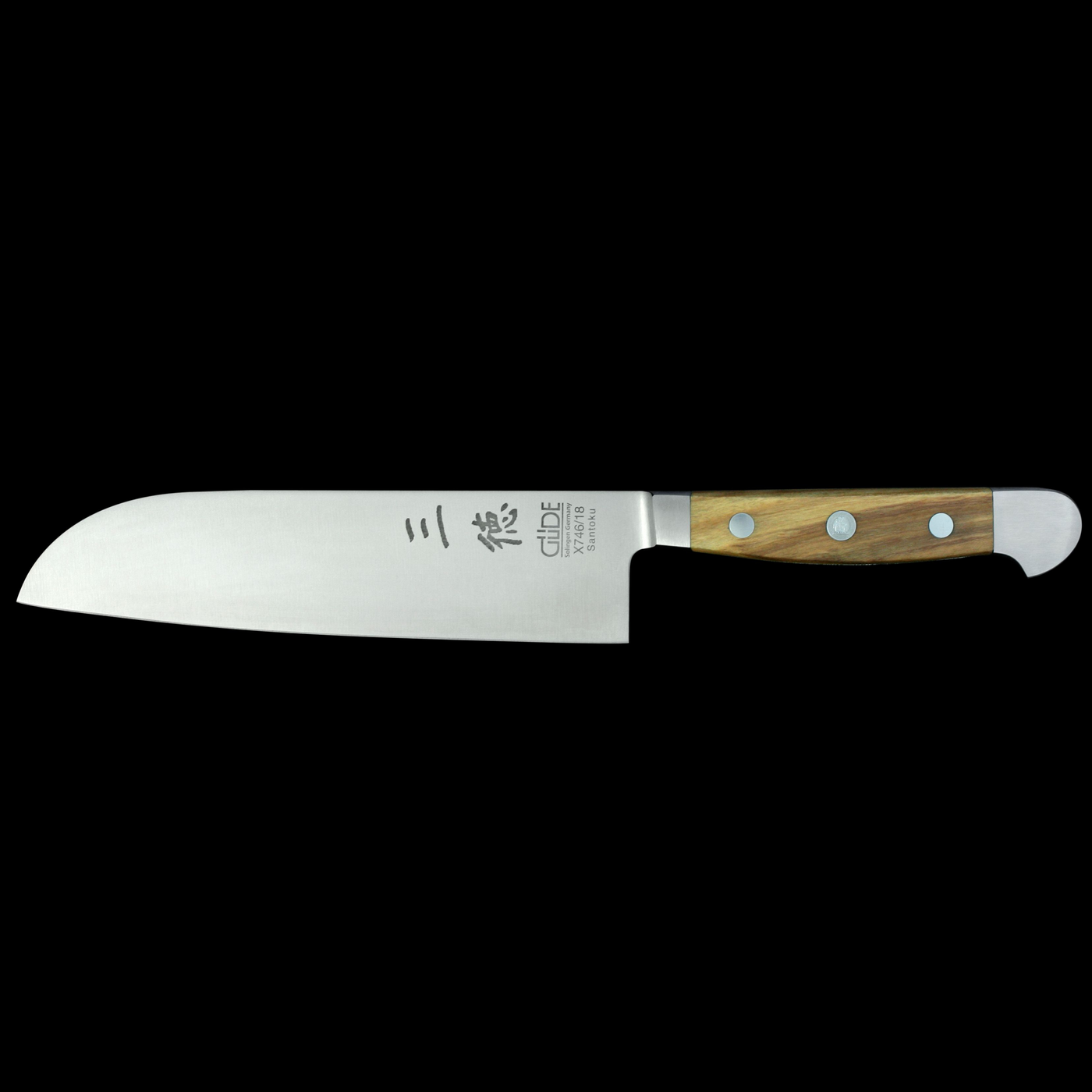 Gude Alpha Olive Santoku Knife With Olivewood Handle, 7-in. - Kitchen Universe
