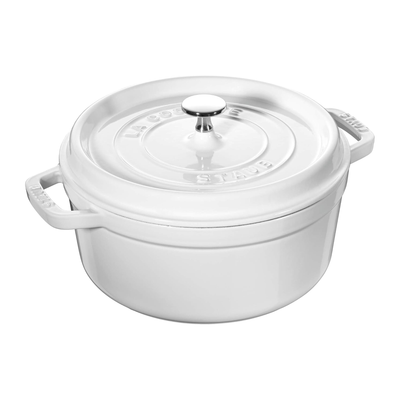 Staub Oven Round Cocotte, 4-Qt, White - Kitchen Universe