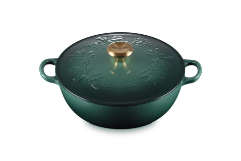 Le Creuset Enameled Cast Iron Holly Collection Traditional Chef's Oven with Lid, 4.5-Quart - Kitchen Universe